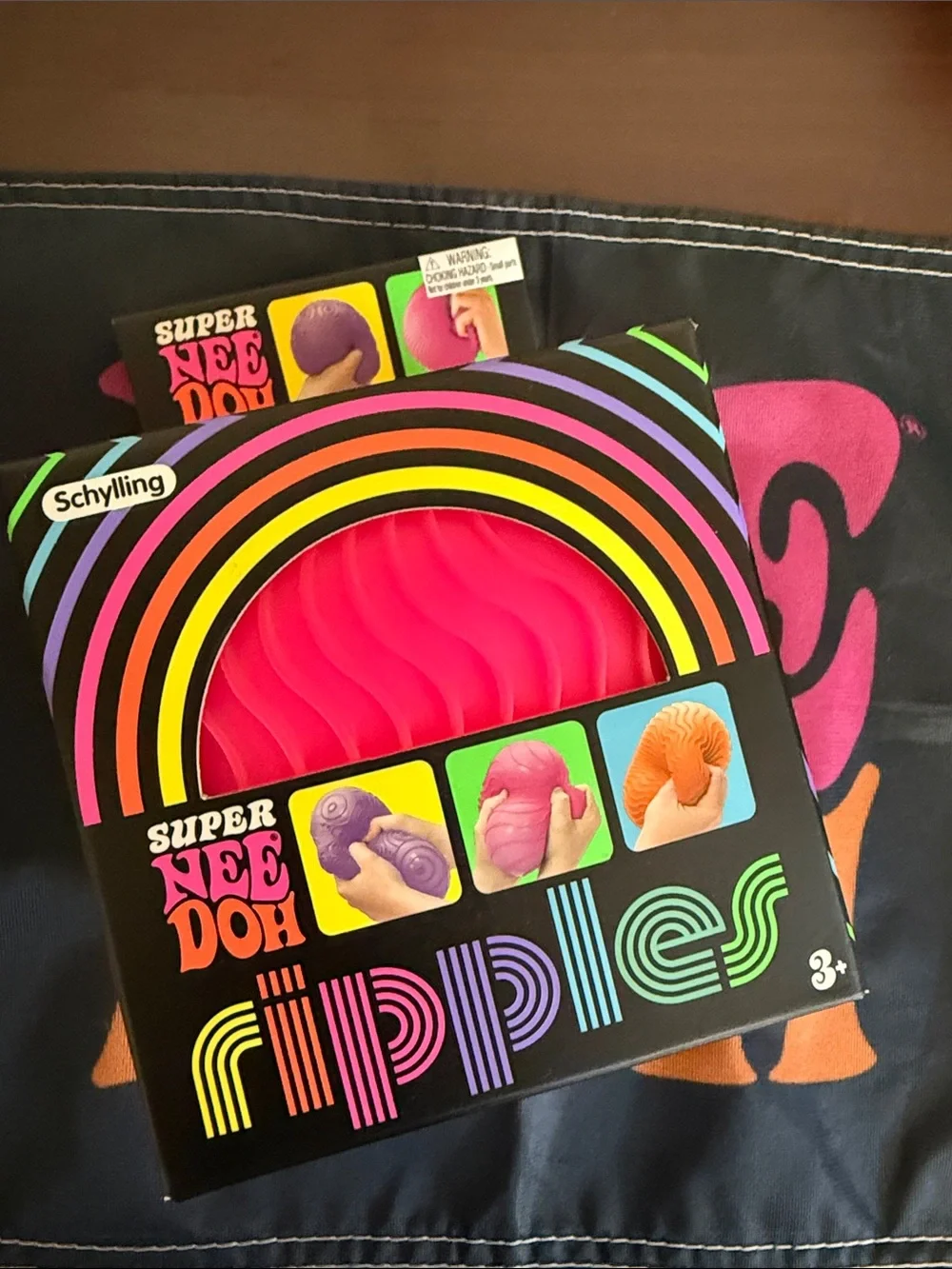 Super NeeDoh Rippples Sensory Squeeze Toy - Pink